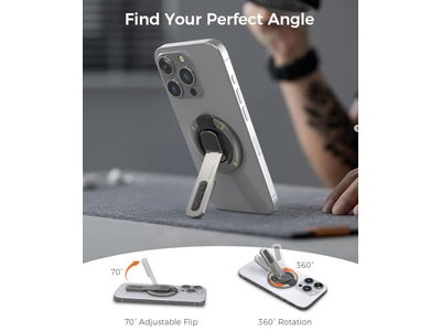 Presa per telefono con anello magnetico e rotazione a 360 gradi per tutti i telefoni