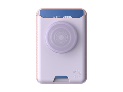 Portafoglio per telefono con impugnatura espandibile e anello adattatore per MagSafe Lavende