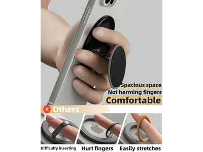 Supporto per anello multi-angolo con impugnatura magnetica ultrasottile per telefono Supporto per anello a 360 gradi Ro