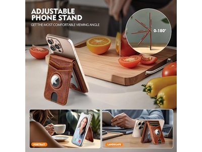 Portafoglio con supporto Airtag Porta carte con blocco RFID 5 carte Slo